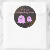 Girl Ghost Halloween Baby Shower Stickers (Tasche)