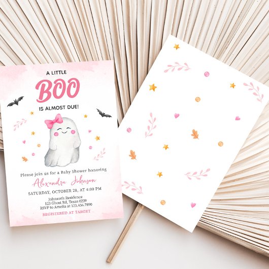 Girl Ghost Halloween Kinderdusche Einladung