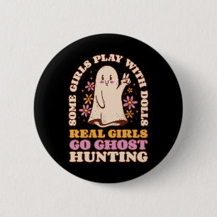 Girl Ghost Jagd Paranormal Investigator Ghost R Button
