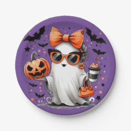 Girl Ghost-Party Pappteller