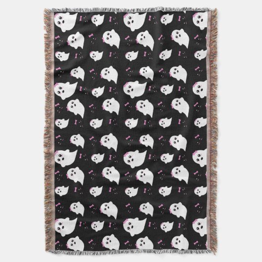 Girl Ghost Pattern Decke (Vorderseite Vertikal)