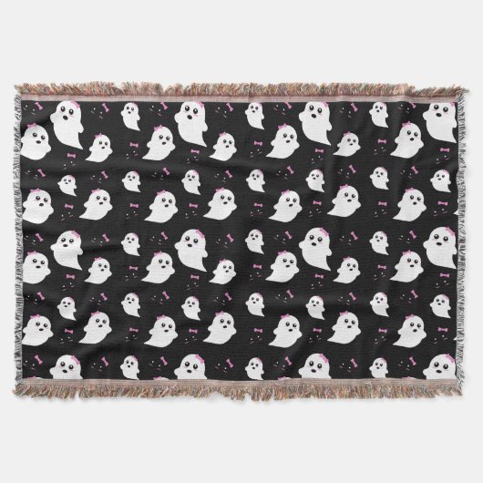 Girl Ghost Pattern Decke (Vorderseite)