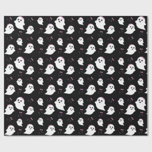 Girl Ghost Pattern Geschenkpapier