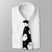 Girl Ghost Pattern Krawatte (Gebunden)