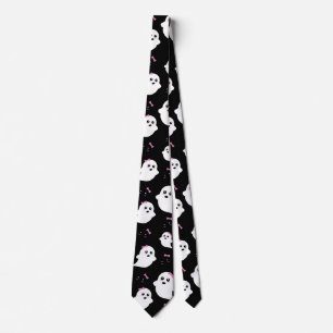 Girl Ghost Pattern Krawatte