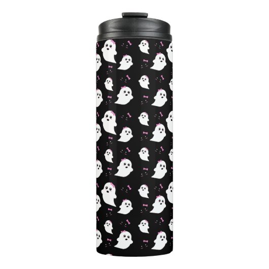 Girl Ghost Pattern Thermosbecher (Vorderseite)