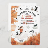 Girl Ghost Rider Halloween-Party Einladung (Vorne/Hinten)