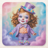 Girl Ginger Clown Untersetzer Set (Vorderseite)