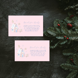 Girl Gingerbread Village Books For Baby Shower Begleitkarte