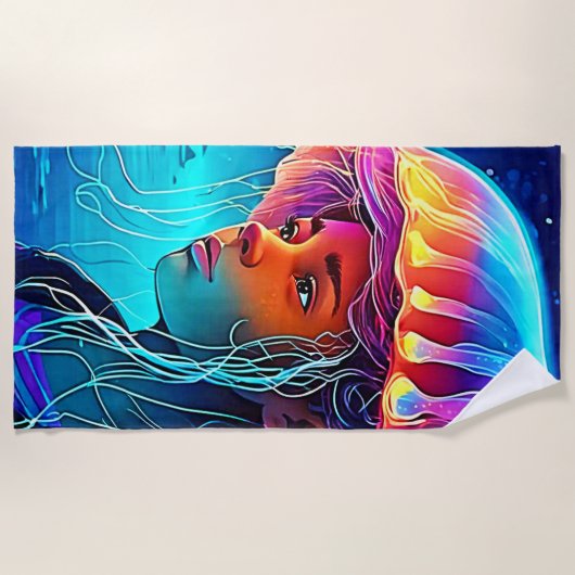 Girl Girl Art Strandtuch (Vorderseite)