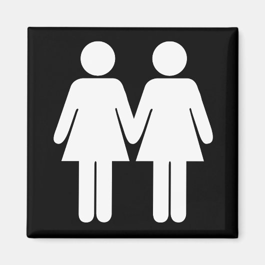 Girl + Girl Black Magnet (Vorne)