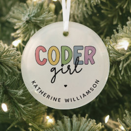 Girl-Girl-Girl-Geschenke für benutzerdefinierte Co Ornament Aus Glas