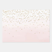 Girl Glam Blush Pink Minze Gold Sparkone Geschenkpapier Set (Vorderseite 3)
