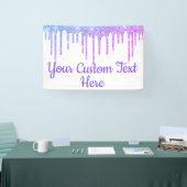 Girl Glitzer Birthday Party Foto Stand Fun Prop Banner (Messe)