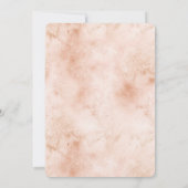 Girl Glitzer Gold Peach Leopard Print Einladung (Rückseite)