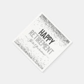 Girl Glitzer Retirement Party Serviette (Ecke)