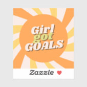 Girl Goals Sticker (Blatt)