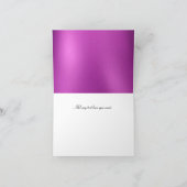 Girl Gold Lip Print Dankeschön Card Dankeskarte (Innenseite)