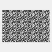 Girl Gold Pink Schwarz-weiß Leopard Print Glitzer Geschenkpapier Set (Vorderseite 3)