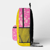 (Girl-Gold und Rosa-Farbe) Bester Farbblock Bedruckter Rucksack (Rechts)