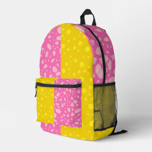 (Girl-Gold und Rosa-Farbe) Bester Farbblock Bedruckter Rucksack