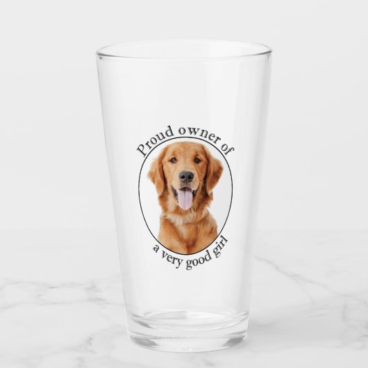 Girl Golden Glass Glas (Vorderseite)