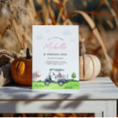 Girl Golf Birthday Einladung