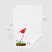 Girl Golf Player | Cooles Sportgeschenk Golfhandtuch (Insitu)