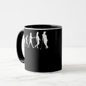 Girl Golfer Apparel Women Golf Player Evolution Tasse (Vorderseite Links)