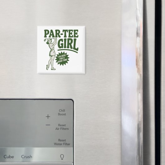 Girl Golfer Funny Par Tee Girl For Golf Lovers Magnet (In Situ (Kühlschrank))