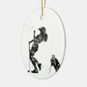 Girl Golfer Keramik Ornament (Links)