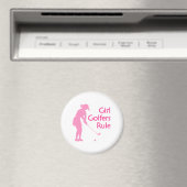 Girl Golfers Rule Magnet (In Situ (Geschirrspüler))