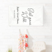 Girl gone wild bridal shower name date simple mini banner (Insitu)