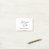 Girl gone wild bridal shower name date simple mini post-it klebezettel (Auf Schreibtisch)