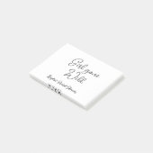 Girl gone wild bridal shower name date simple mini post-it klebezettel (angewinkelt)