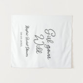 Girl gone wild bridal shower name date simple mini wandteppich (Vorderseite (Horizontal))