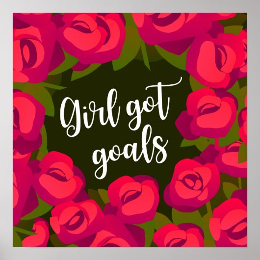 Girl got Goals Poster (Vorne)