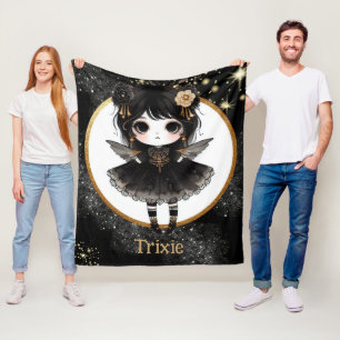 Girl Goth Niedliche Dekoration Gothic Anime Fleecedecke