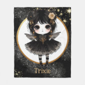 Girl Goth Niedliche Dekoration Gothic Anime Fleecedecke (Vorderseite)