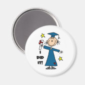 Girl Graduate Magnet (Vorderseite/Rückseite)