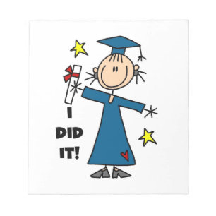 Girl Graduate Notizblock