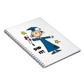 Girl Graduate Notizblock (Rechte Seite)