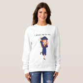 Girl graduation gown sweatshirt (Vorne ganz)