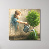 Girl Graffiti Parco Civico-Ciani Leinwanddruck (Vorderseite)