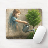 Girl Graffiti Parco Civico-Ciani Mousepad (Mit Mouse)