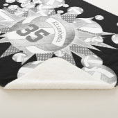 Girl Graue Silbervolleyball und Sterne Sherpadecke (3/4)