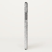 Girl-Graue Silver-Glitzer-Monogramm-Name Case-Mate iPhone Hülle (Hinten/Rechts)
