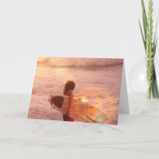 Girl-Grußkarte Karte (Vorderseite)