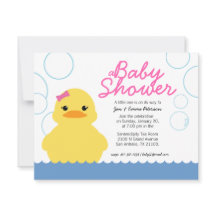 Girl-Gummidicky BABY SHOWER Einladung