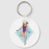 Girl Gymnast Schlüsselanhänger (Vorderseite)